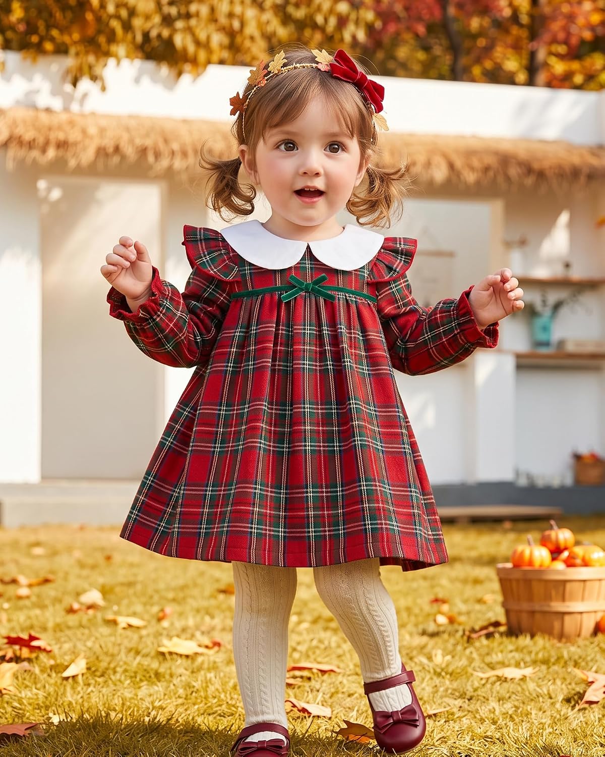 Vestido Rebeca de Cuadros - Cuadros Rojos