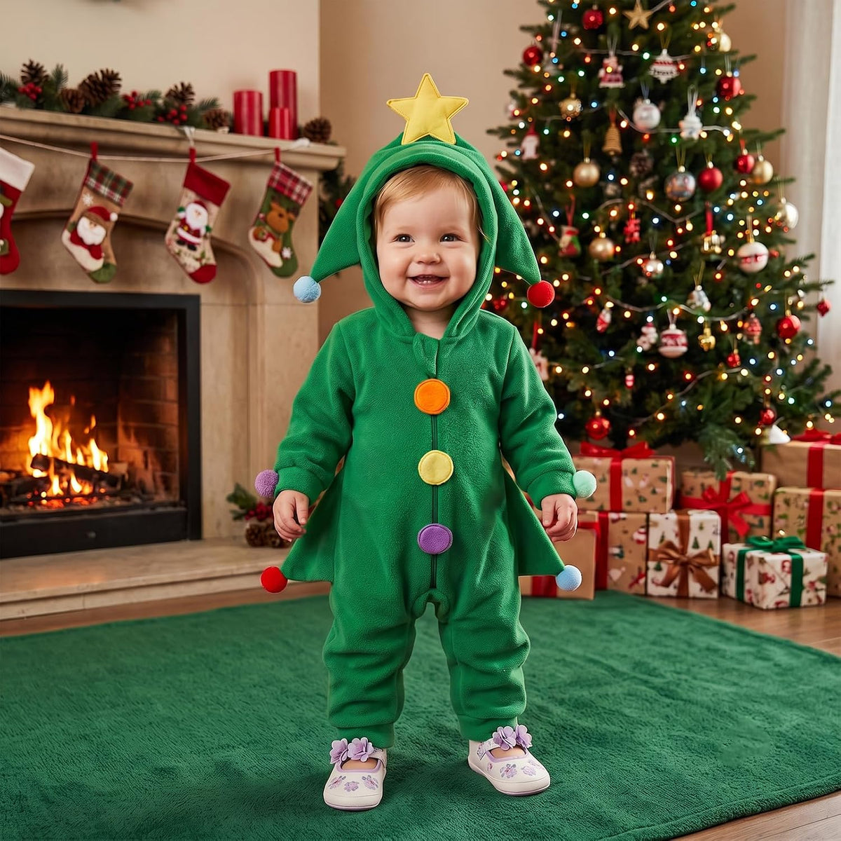 Mameluco Arbolito Benjamín - Verde