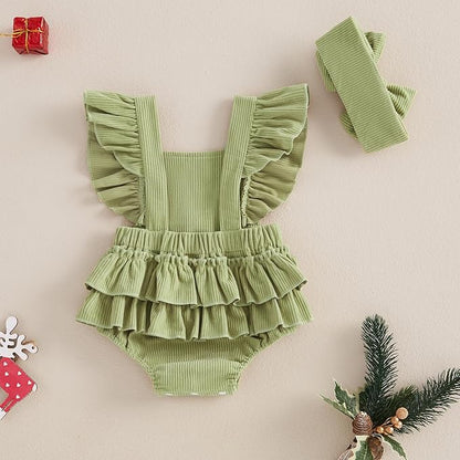 Set Mameluco y Diadema Elisa