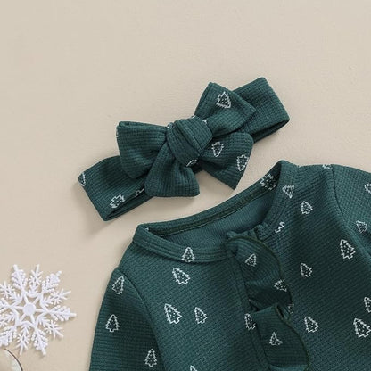 Set Mameluco con Diadema Little Trees