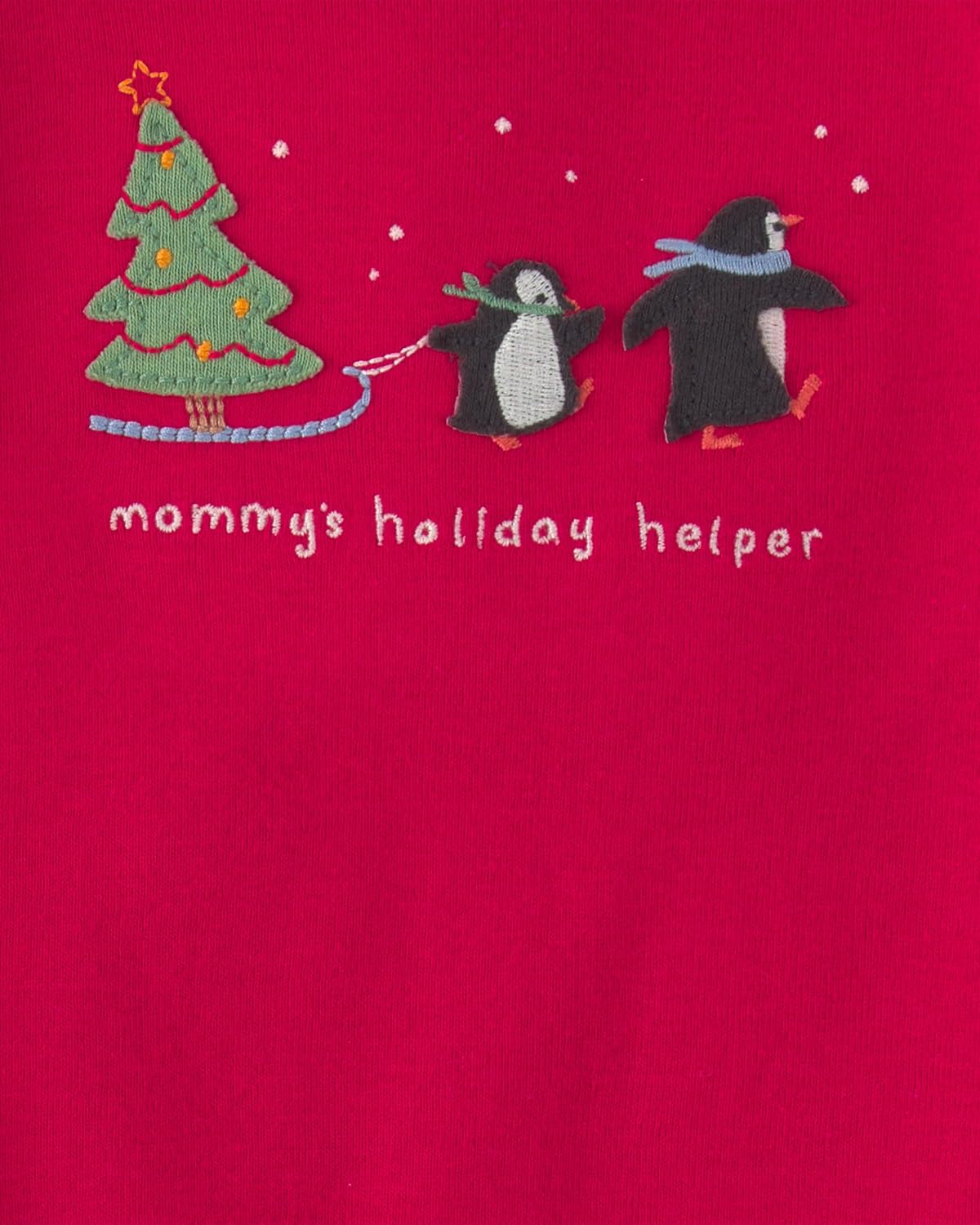 Set Body & Pantalón Navideño Mateo - Pingüino Rojo