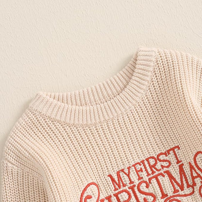 Mameluco Tejido "My First Christmas"