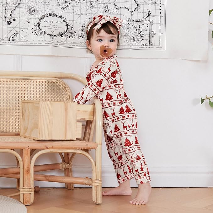 Set Mameluco y Diadema de Navidad