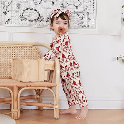 Set Mameluco y Diadema de Navidad