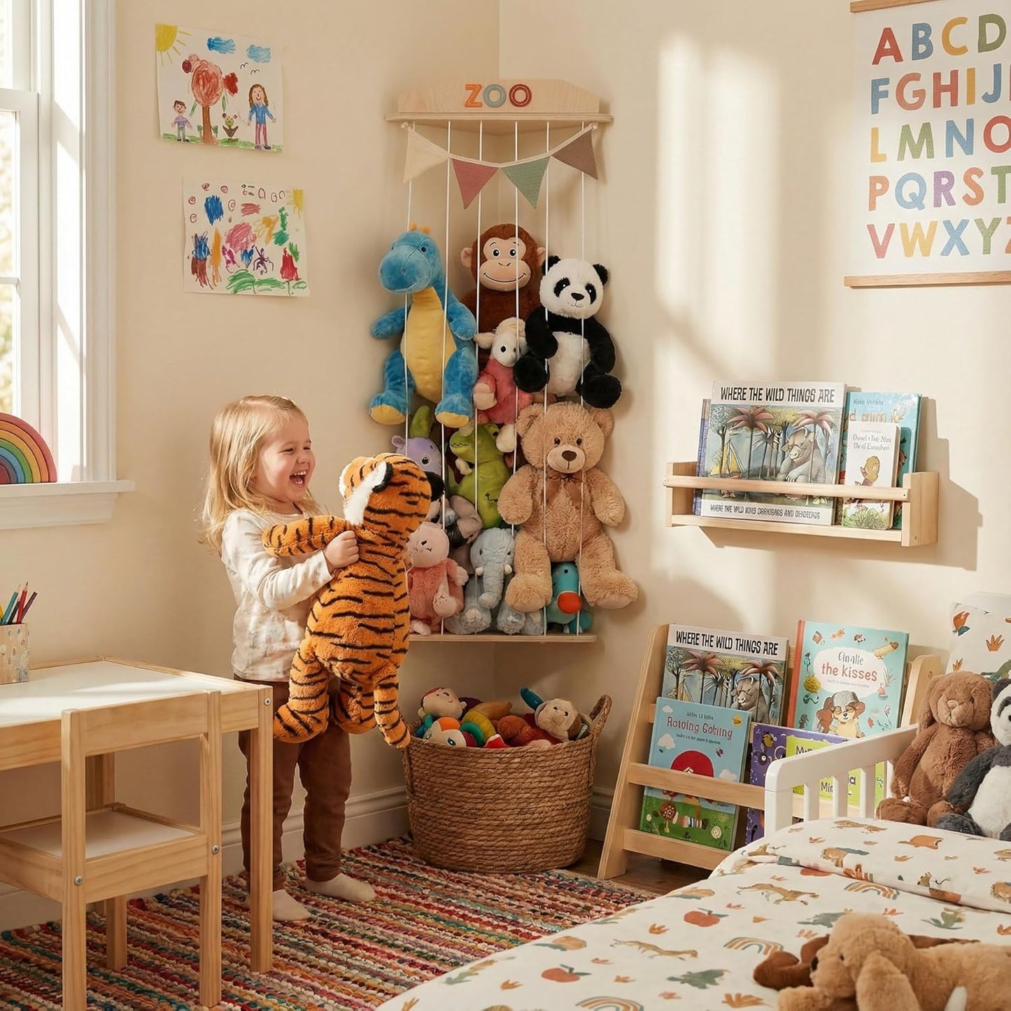 Organizador Esquinero para Peluches Zoo