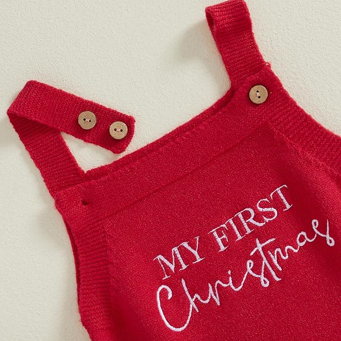 Mameluco Tejido Belle “My First Christmas”