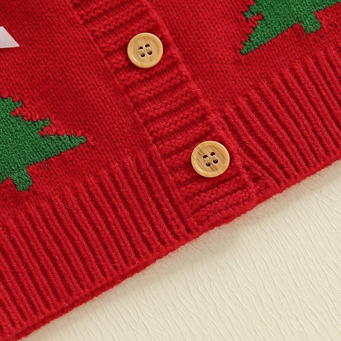 Cardigan Tejido Christmas Tree