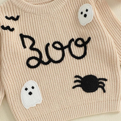 Suéter Tejido Scary Boo Fantasma
