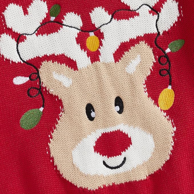 Suéter de Reno Navideño 100% Algodón