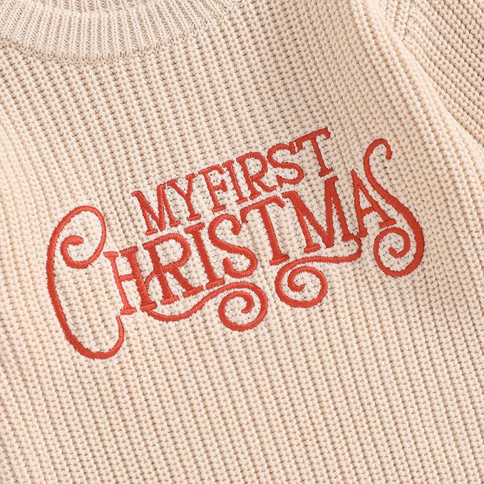 Mameluco Tejido "My First Christmas"