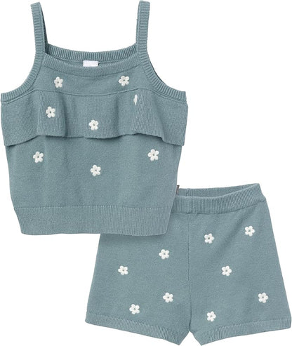 Set Daisy Blusa y Short Tejido