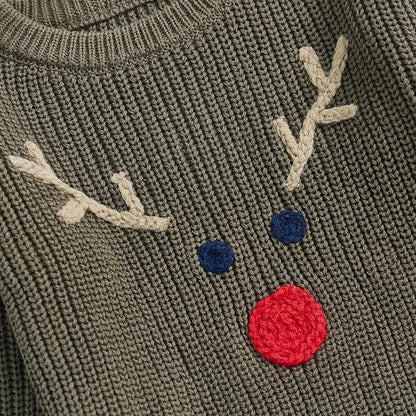 Suéter Tejido de Reno para Bebé