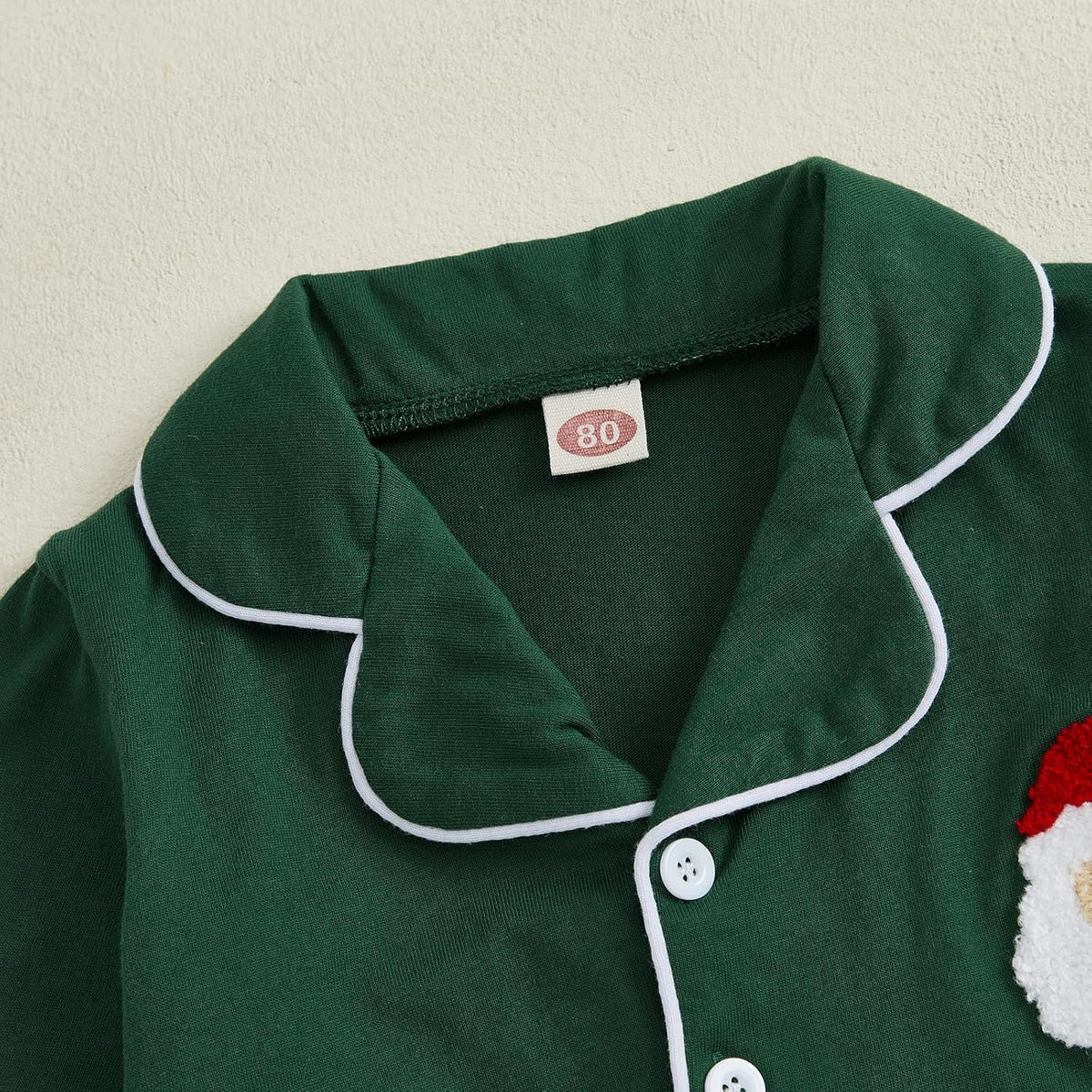 Pijama Tomás de Papá Noel - Verde Oscuro