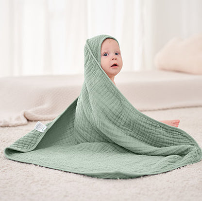 Set de 2 Toallas de Bebé con Capucha – 100% Muselina de Algodón