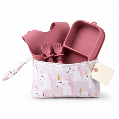 Set de Alimentación de Silicona para Viaje