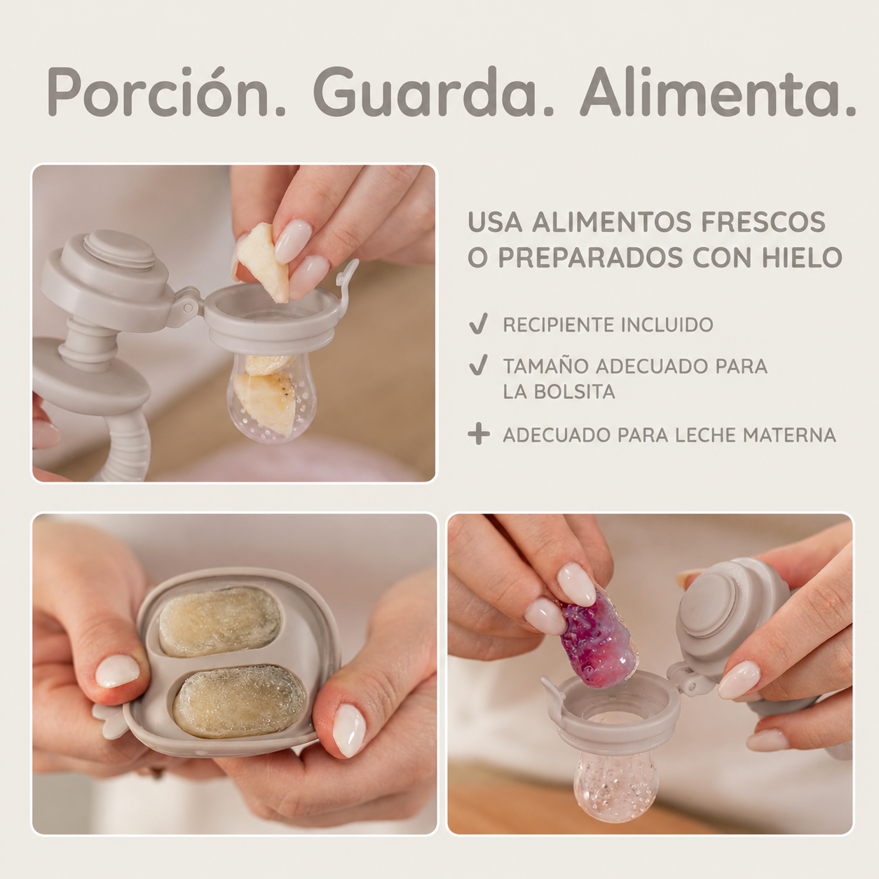 juego de Alimentador de Frutas y Paletas para Bebé