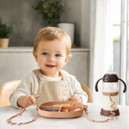 Set de Alimentación para Bebé con Succión y Correas