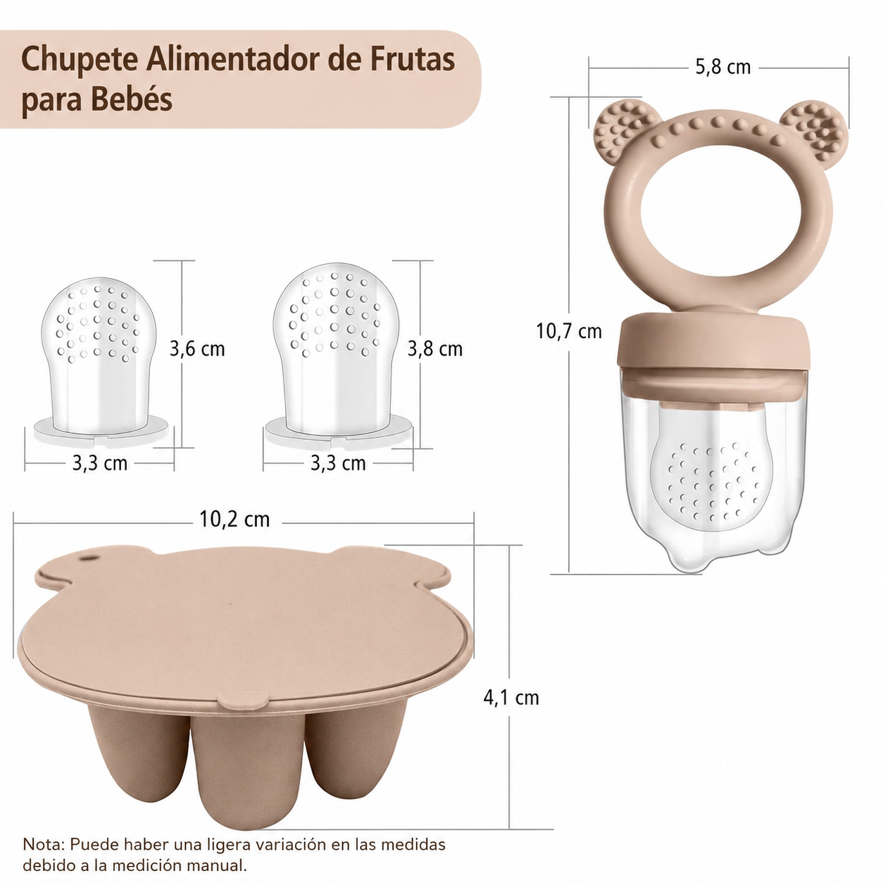 Combo Alimentador de Frutas y Mordedor de Leche Materna
