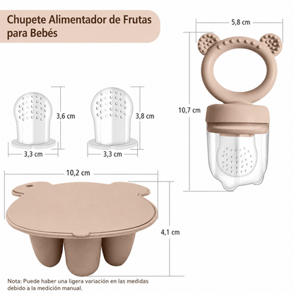 Combo Alimentador de Frutas y Mordedor de Leche Materna