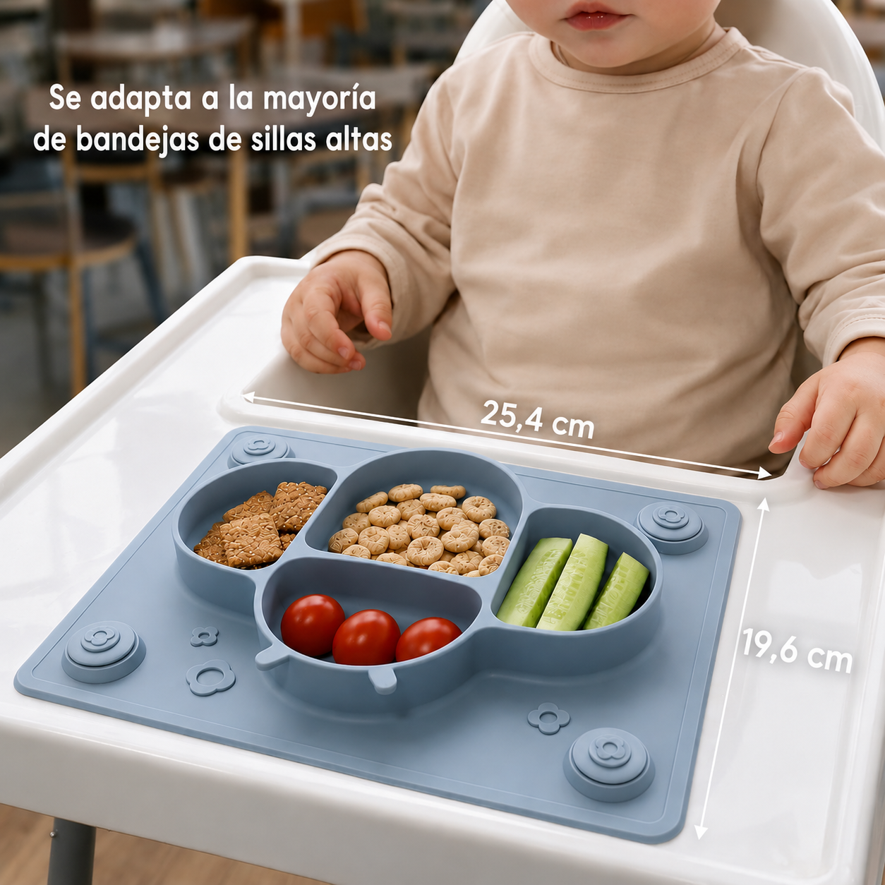 Plato / Individual para Bebé con Cubiertos