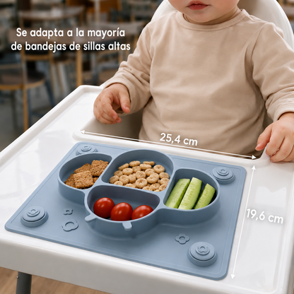 Plato / Individual para Bebé con Cubiertos