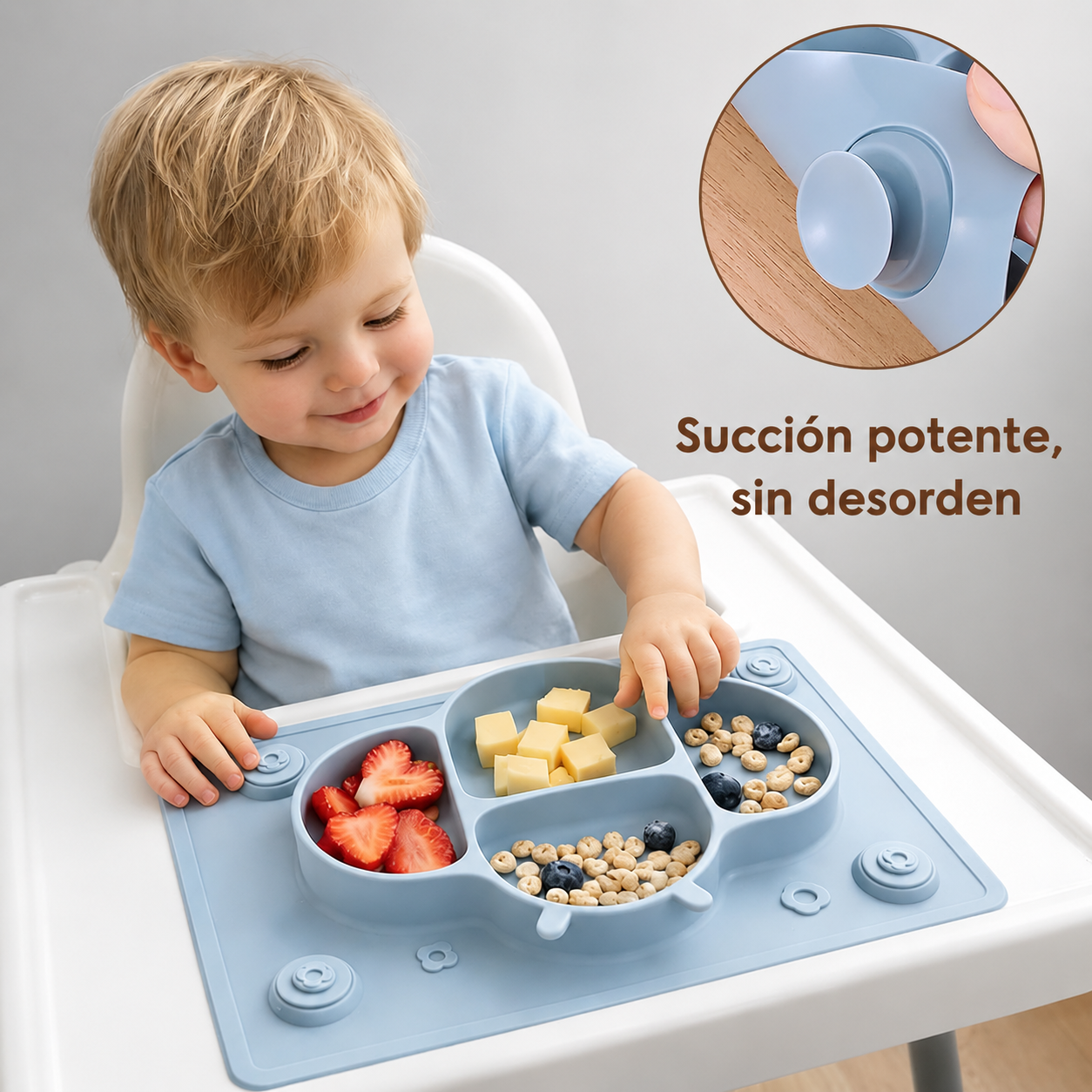 Plato / Individual para Bebé con Cubiertos