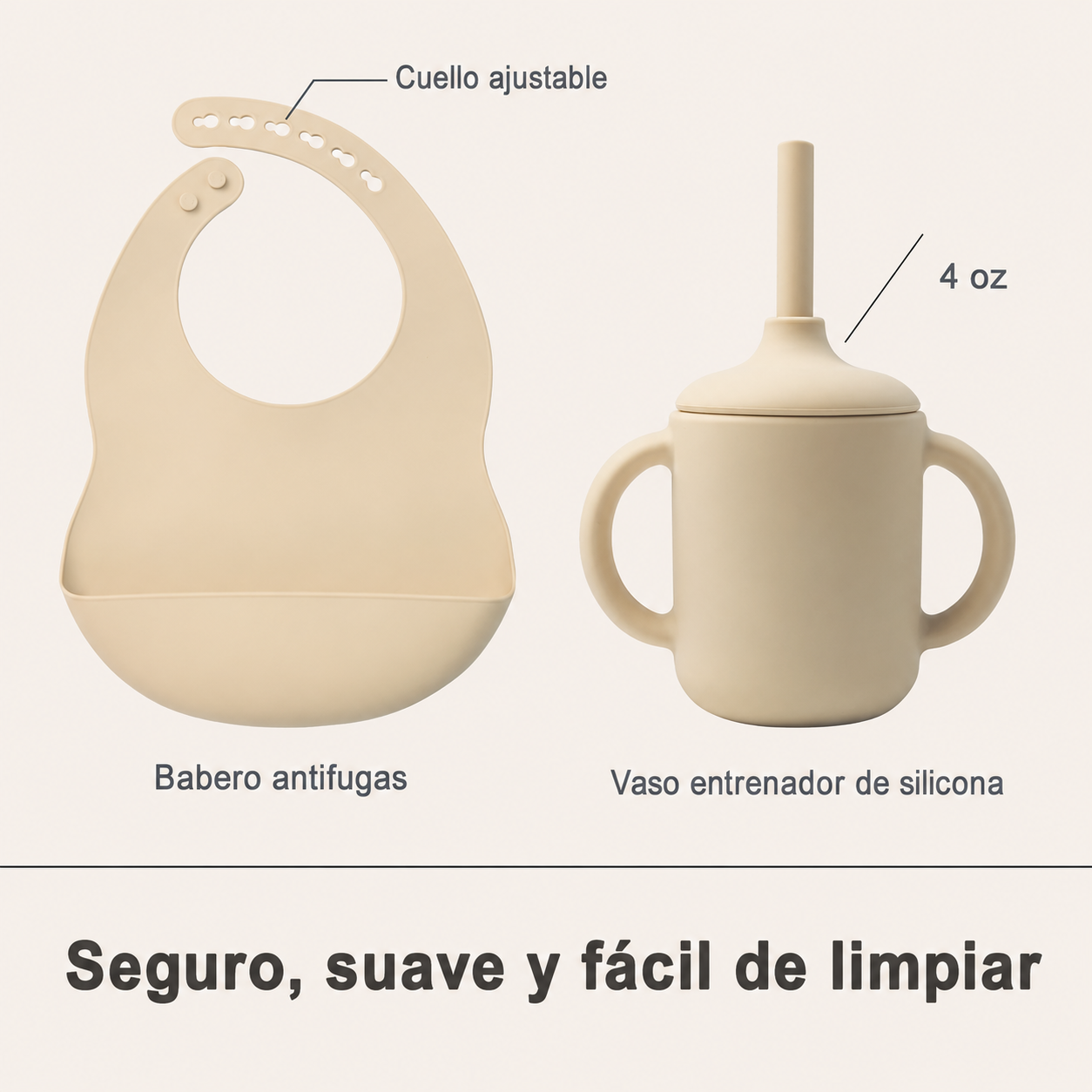 Juego de Alimentación de Silicona para Bebé – Set x14