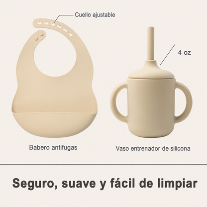 Juego de Alimentación de Silicona para Bebé – Set x14