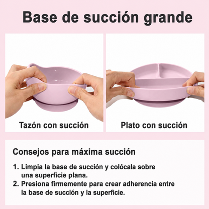 Juego de Alimentación de Silicona para Bebé – Set x14