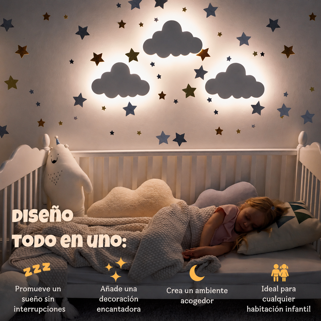 Luz Nocturna Nube Recargable