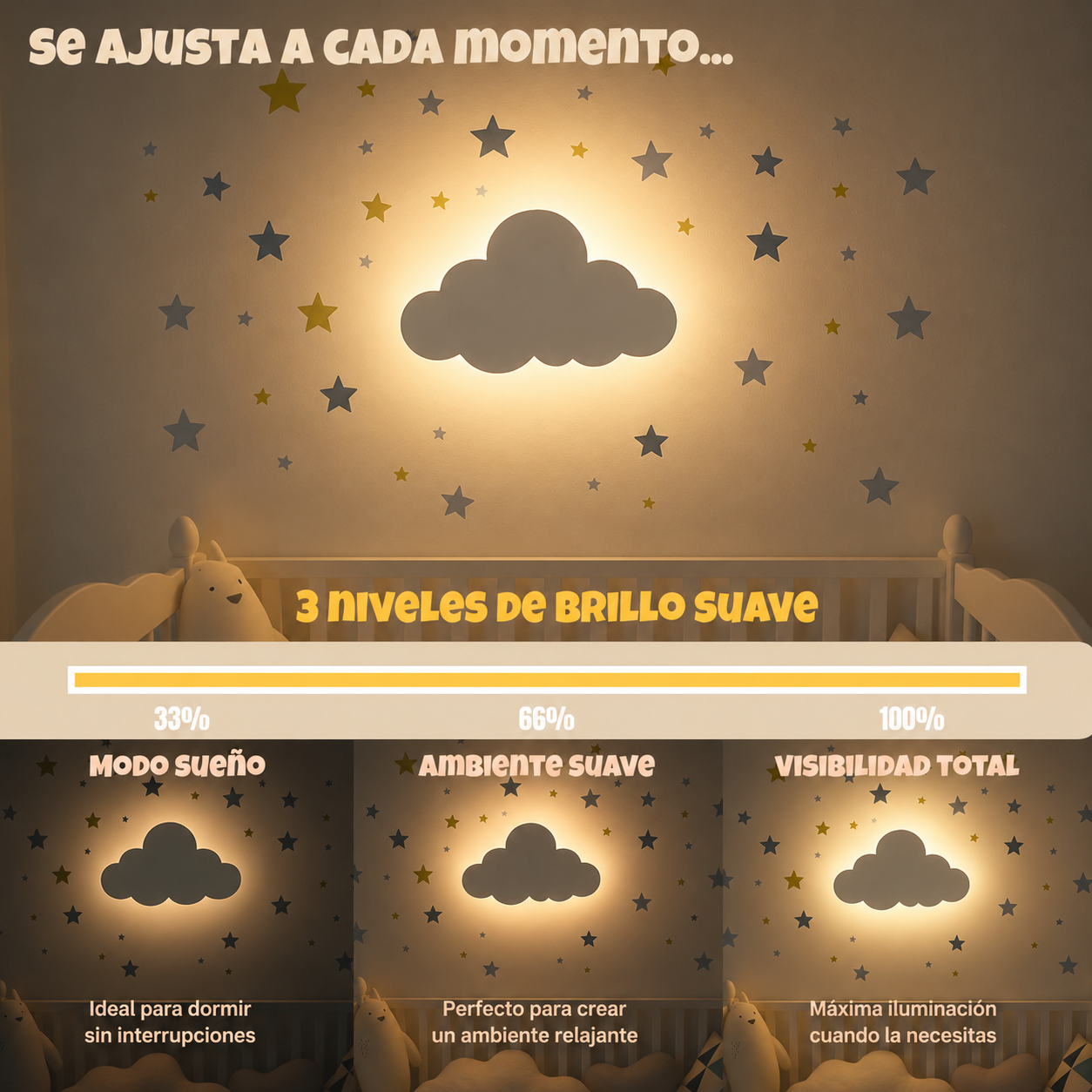 Luz Nocturna Nube Recargable