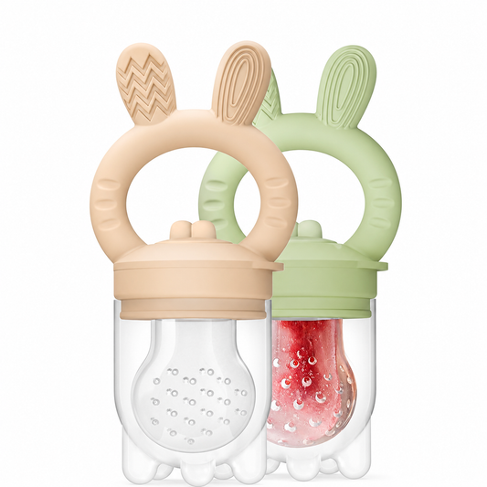 Set x2 Alimentadores de Frutas para Bebé con Bandeja Congeladora