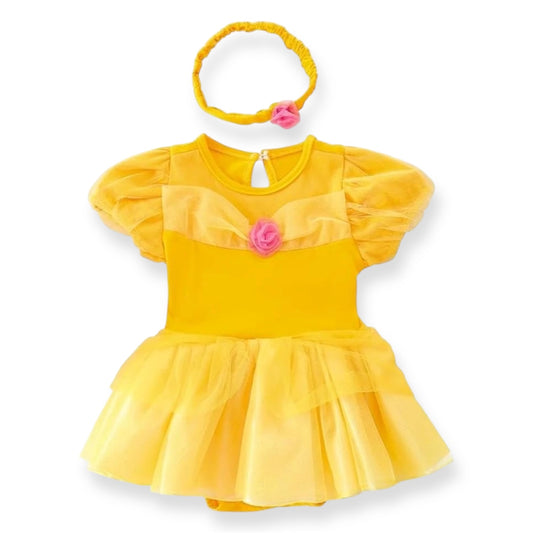 Disfraz Mameluco y Diadema de Bella Princesa