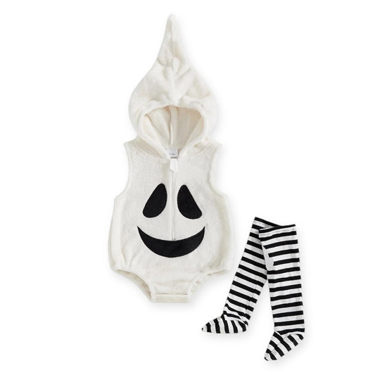 Disfraz de Fantasma para Bebé con Capucha y Medias