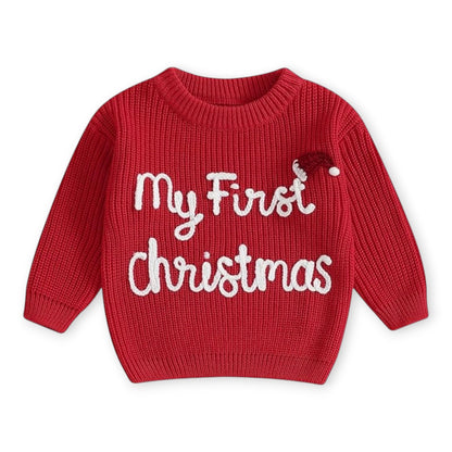 Suéter Tejido “My First Christmas”