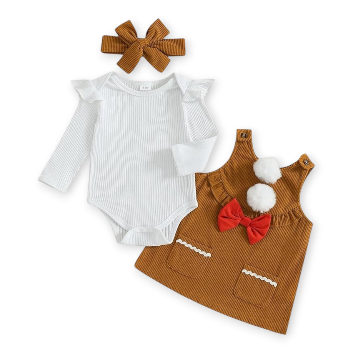 Conjunto de 3 Piezas Gingerbread Cookie