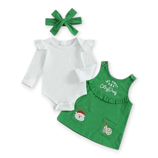 Conjunto de 3 Piezas Green Christmas