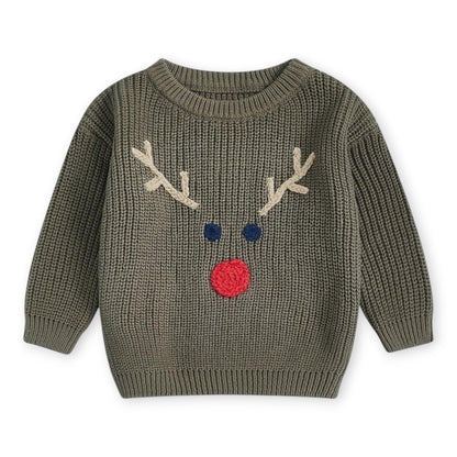 Suéter Tejido de Reno para Bebé