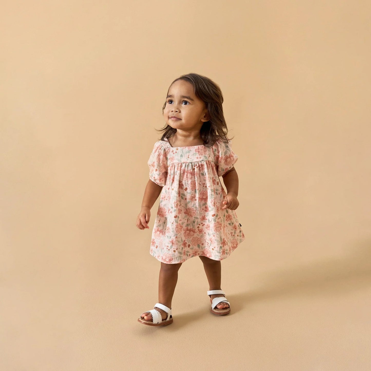 Set Eloise Vestido y Cubrepañal de Algodón