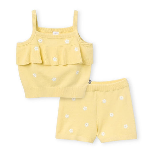 Set Daisy Blusa y Short Tejido