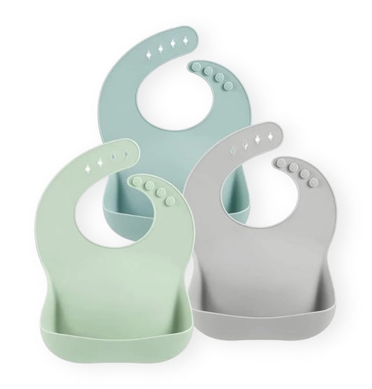 Baberos de Silicona para Bebés x3
