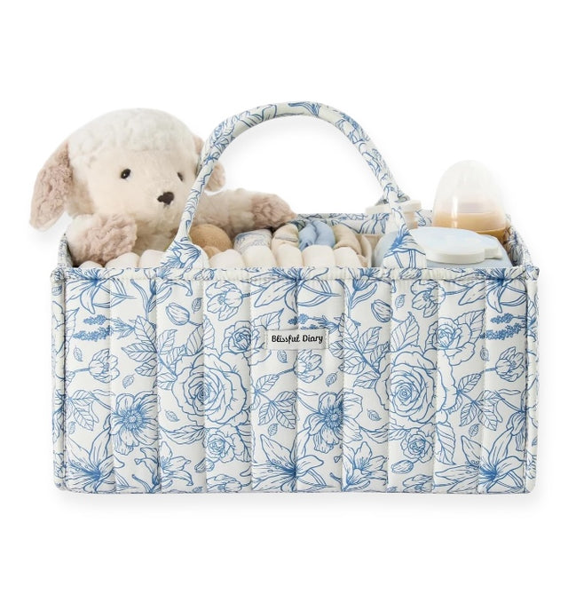 Cesta Floral Organizadora de Pañales