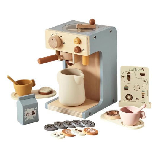 Cafetera de Madera para Niños