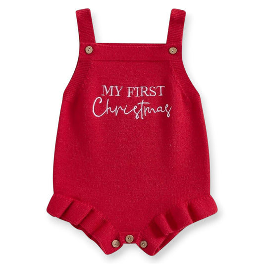Mameluco Tejido Belle “My First Christmas”