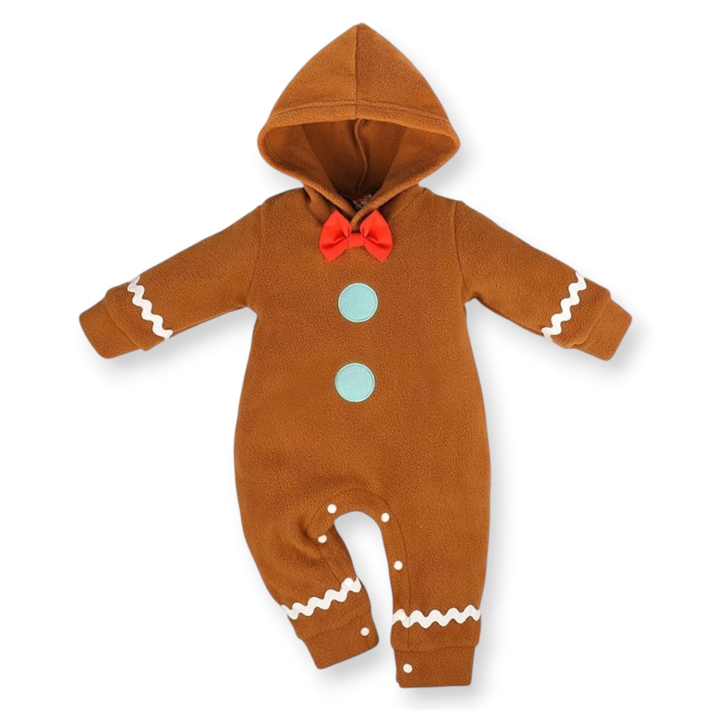Mameluco con Capucha Navideño Gingerbread Man