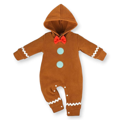 Mameluco con Capucha Navideño Gingerbread Man