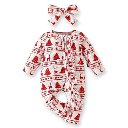 Set Mameluco y Diadema de Navidad