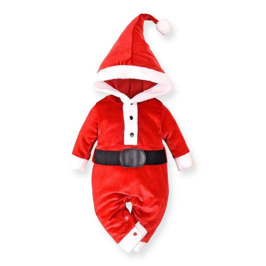 Traje de Papá Noel para Bebé con Capucha