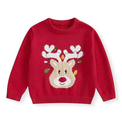 Suéter de Reno Navideño 100% Algodón