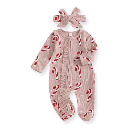 Set Mameluco Manga Larga y Diadema